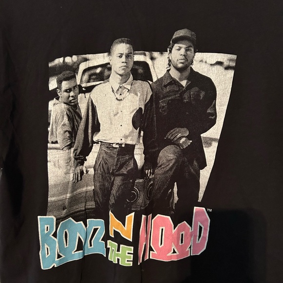 Black Graphic Boyz N The Hood T-Shirt - Picture 2 of 4